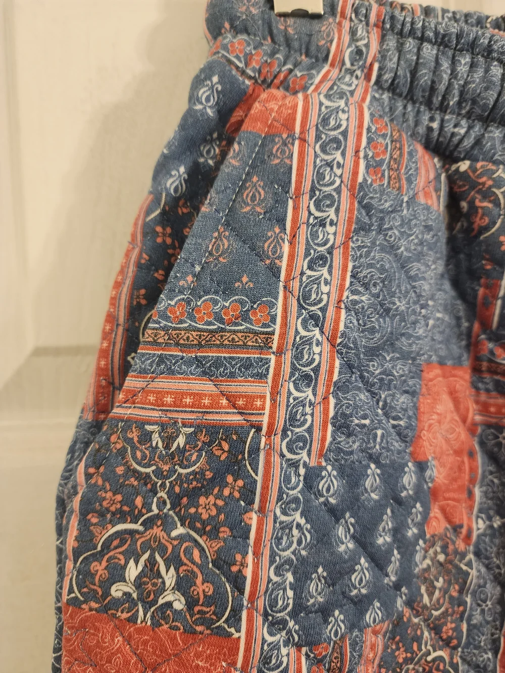 Nwt Simply Southern Blue Quilted Patchwork Shorts